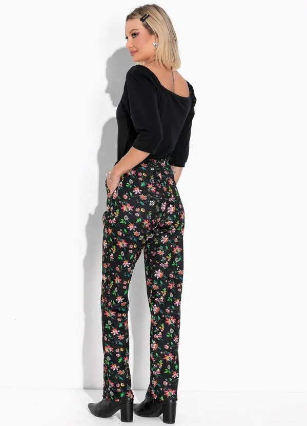 Moda Pop - Cropped Preto com Mangas Longas 4