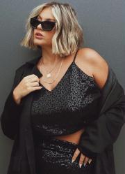 Cropped Preto em Paet com Alas Regulveis