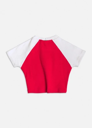 Authoria - Cropped Raglan do Mickey Vermelho - AUTHORIA