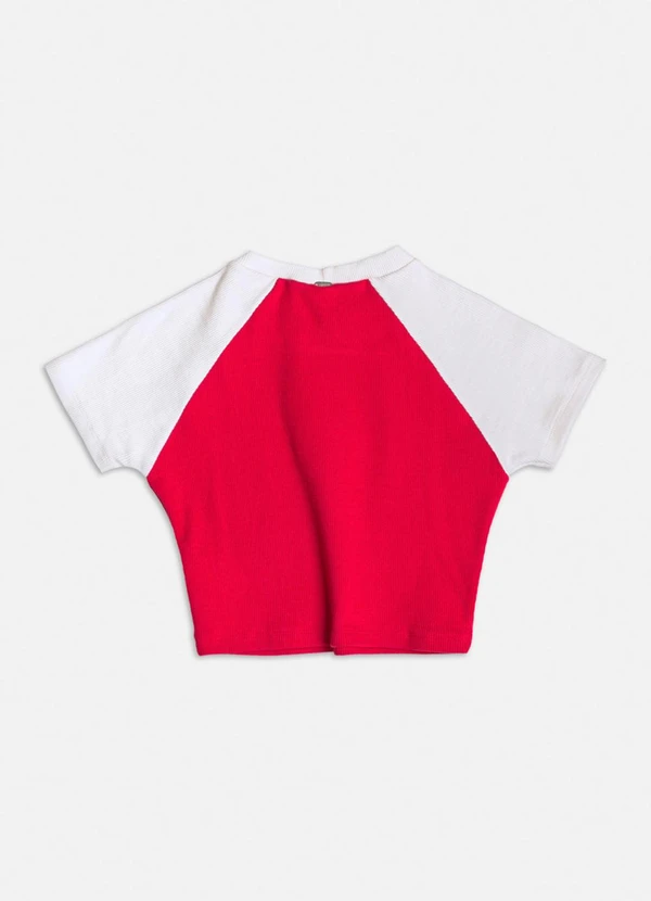 Authoria - Cropped Raglan do Mickey Vermelho 2
