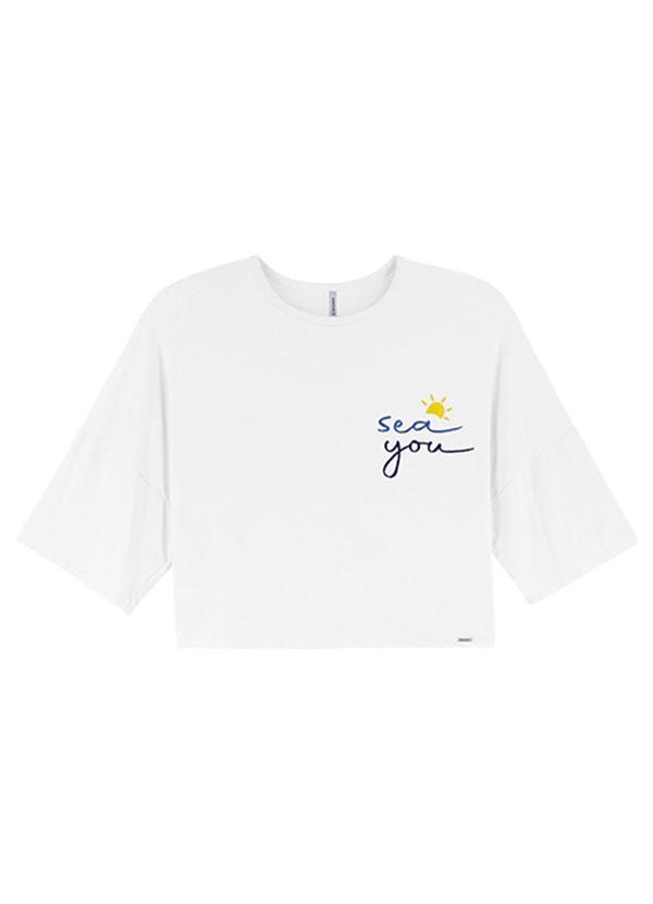 Rezzato - Cropped Sea You Adulto Feminino Branco 2