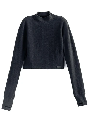 Soft Bonni - Cropped Teen Preto - SOFT BONNI