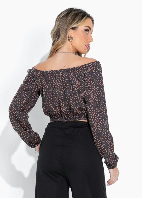 Moda Pop - Cropped Tigre com Decote Ombro a Omrbo 2