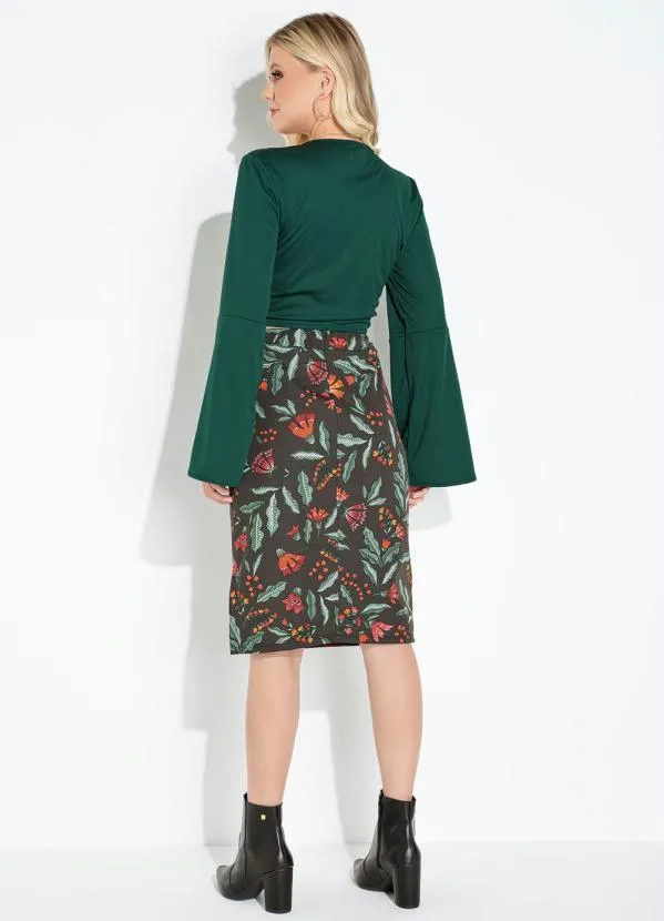 Moda Pop - Cropped VerdeCom Decote em Amarração 5