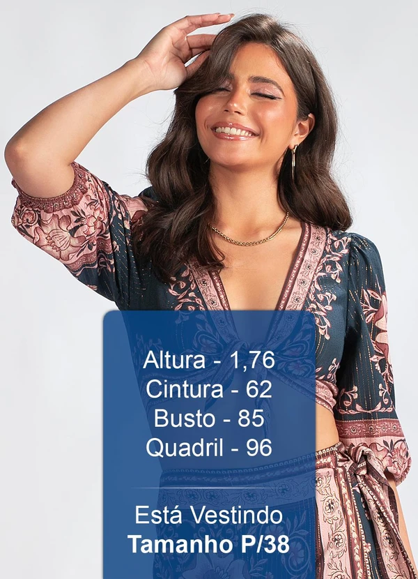 Farm - Cropped Viscosejardim Boho Ri Estampado 5