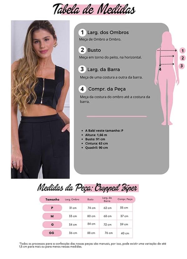 Amo Brand - Cropped Zíper Neo Preto 5