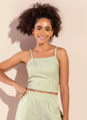 Marialícia - Regata Criativa Comfy Marrom - MARIALÍCIA