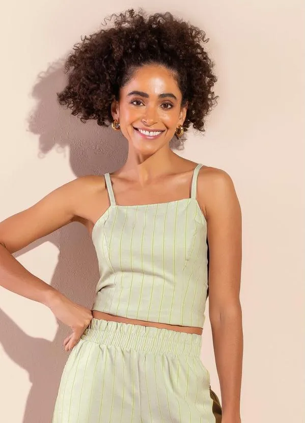 Marialícia - Regata Criativa Comfy Marrom