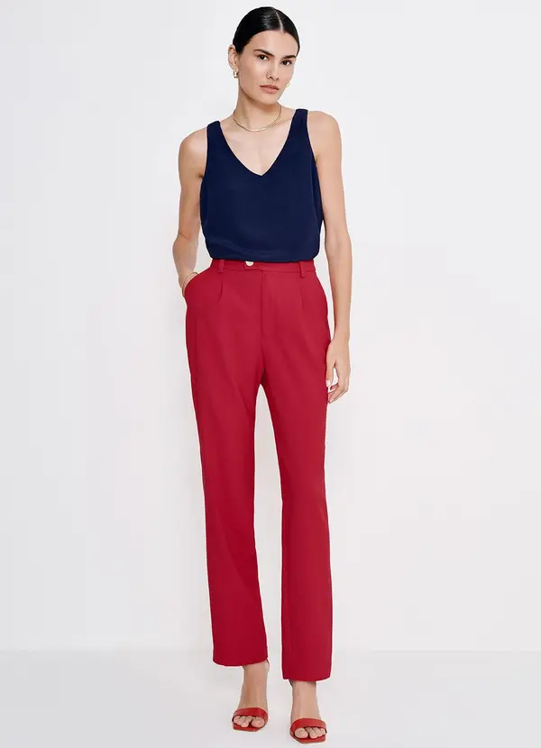 Principessa - Regata Feminina Decote V Marinho Brites 3