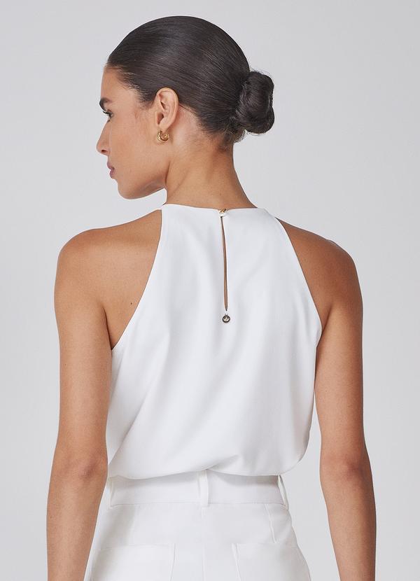 Principessa - Regata Off White com Detalhe na Gola Ivy 2