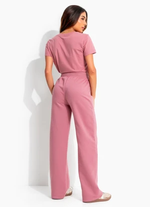 John John - T-Shirt Basic Rose Jj Rosa - JOHN JOHN