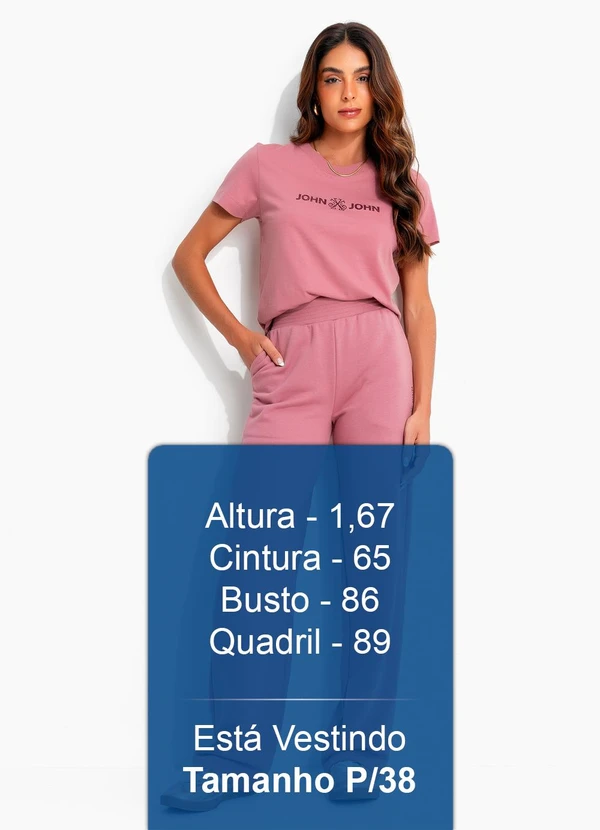 John John - T-Shirt Basic Rose Jj Rosa 6