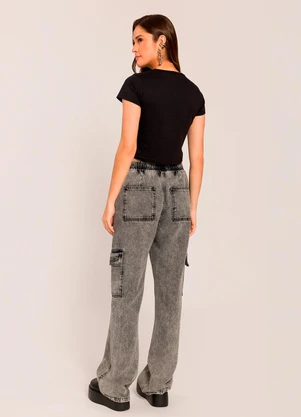 Sofie - T-Shirt com Estampa de Laço  Preto - SOFIE