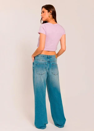 Sofie - T-Shirt com Estampa de Laço  Roxo - SOFIE