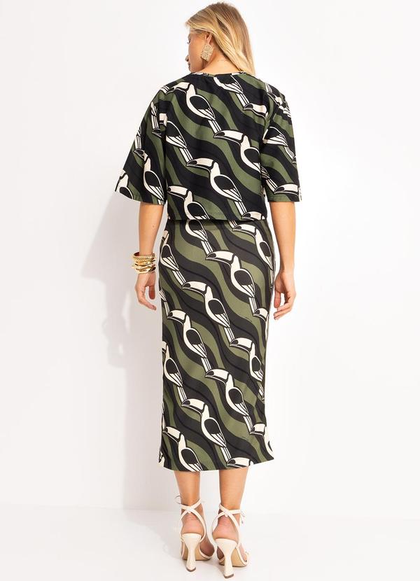 Farm - T-Shirt Cropped Tucano Gráfico Verde 5