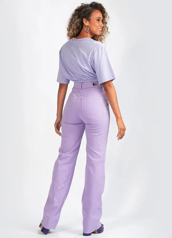 Colcci - T-Shirt em Malha Lilás 4