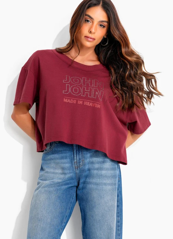 John John - T-Shirt Line Bright Jj Vermelho
