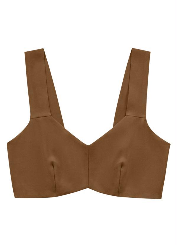 Angel - Top Alfaiataria Marrom 3