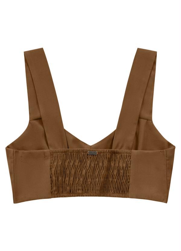 Angel - Top Alfaiataria Marrom 4