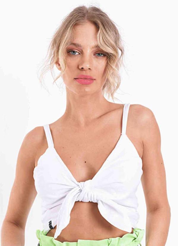 Amo Brand - Top Amarração Branco