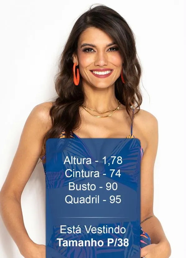 Farm - Top Argola Folhagem Sossego Viscose Azul 5