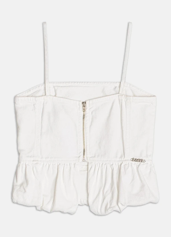 Authoria - Top Balonê de Sarja Branco 2