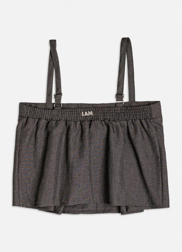 Authoria - Top com Pregas e Strass do Mickey Cinza 2