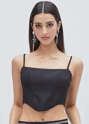 Authoria - Top Corset Preto Preto - AUTHORIA