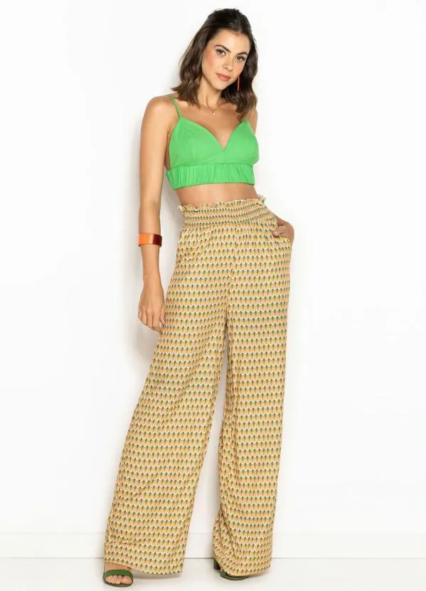 Colcci - Top Cropped de Viscose Verde 3