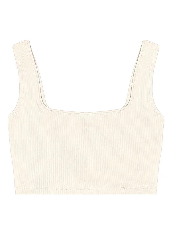 Rovitex - Top Cropped Ribana Básico Bege 4