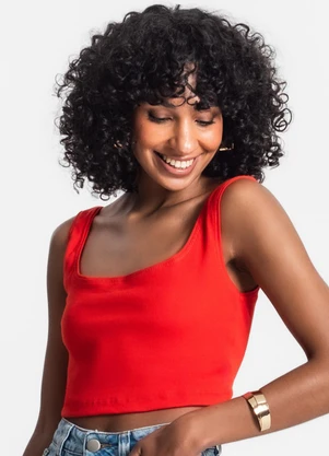 Rovitex - Top Cropped Ribana Básico Laranja - ROVITEX