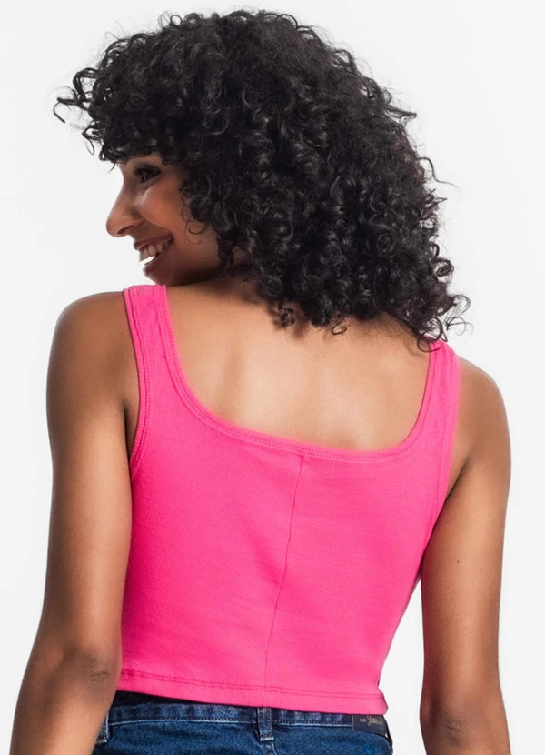 Rovitex - Top Cropped Ribana Básico Rosa 2