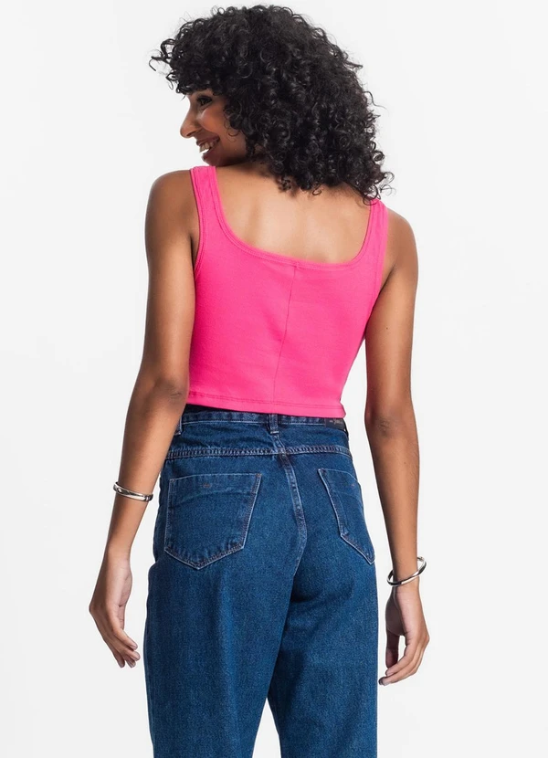 Rovitex - Top Cropped Ribana Básico Rosa 4