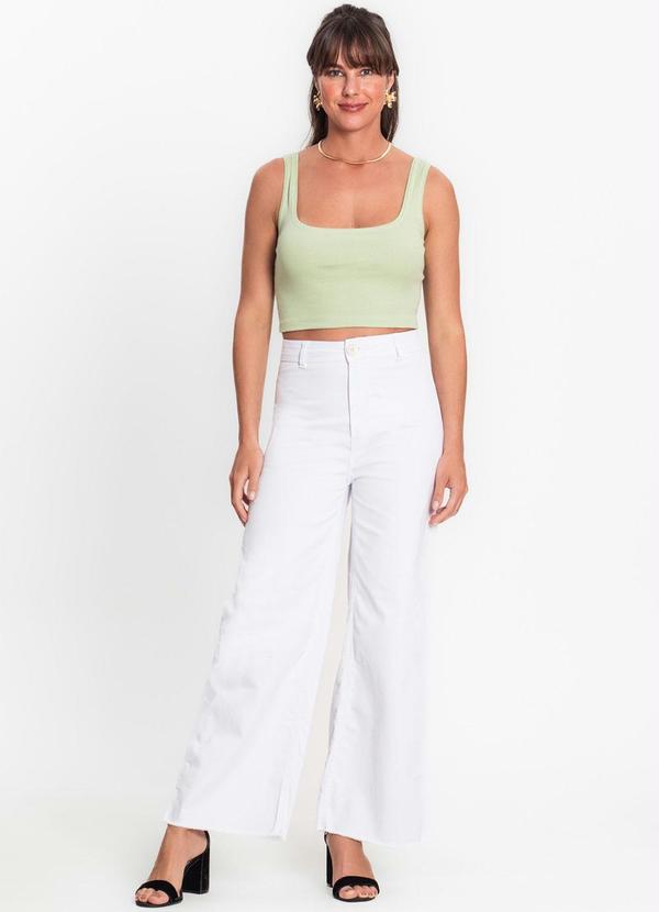 Rovitex - Top Cropped Ribana Básico Verde 3