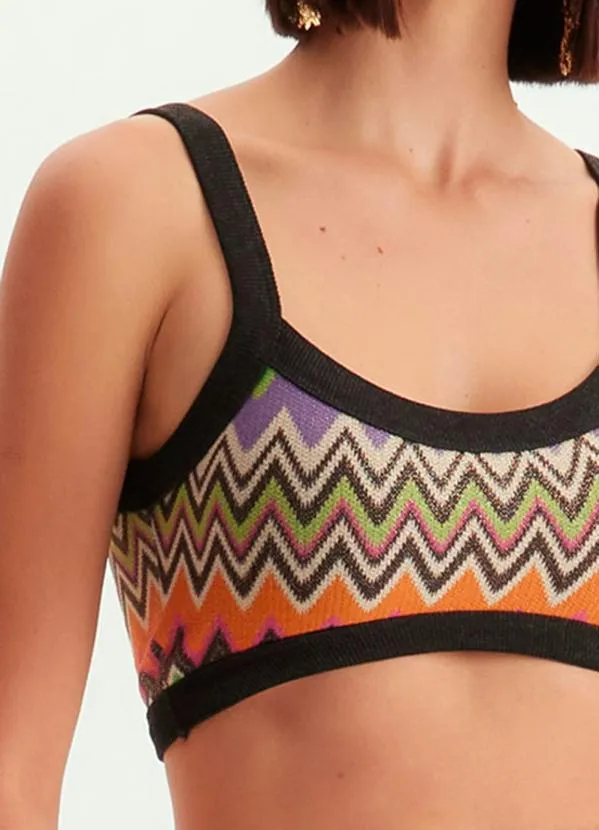 Lança Perfume - Top de Alça com Brilhos Estampado 5