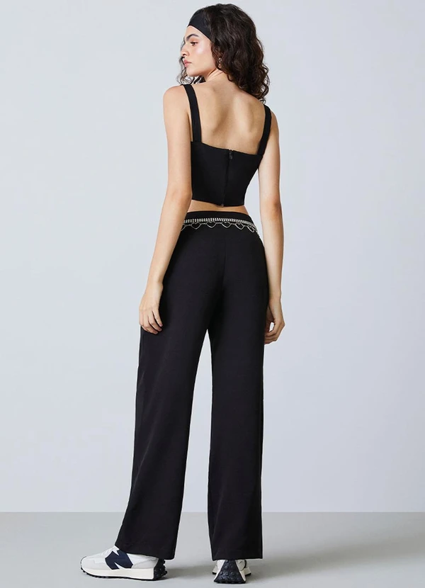 Authoria - Top de Alfaiataria Preta Preto 4