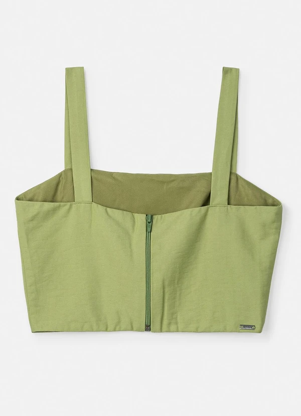 Authoria - Top de Alfaiataria Verde Anarrugado Verde 7