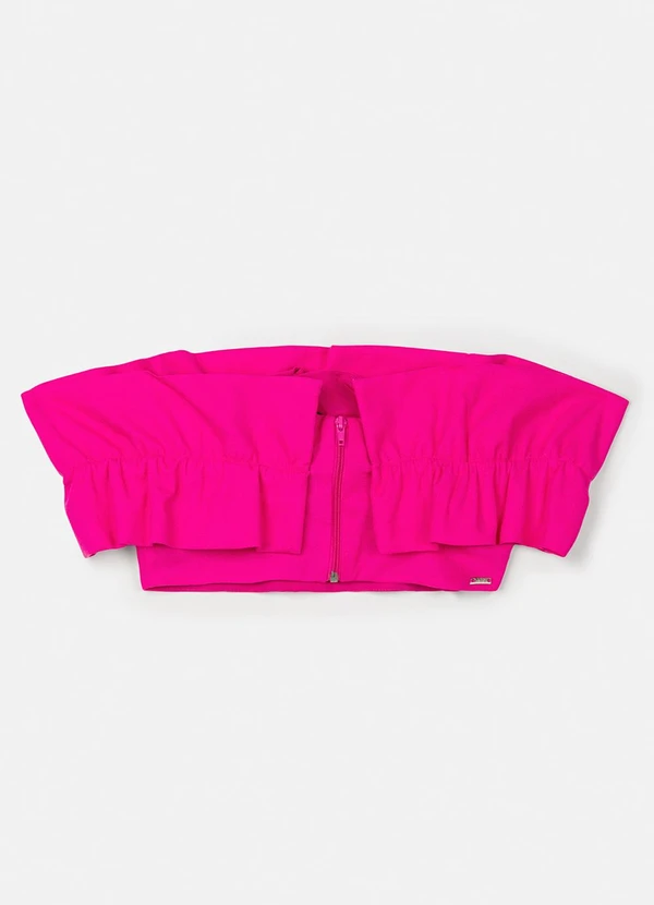 Authoria - Top de Linho com Babados Rosa 7