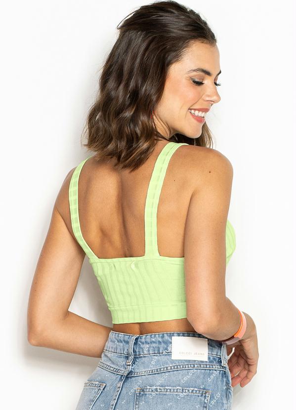 Colcci - Top de Malha Canelada Verde 2