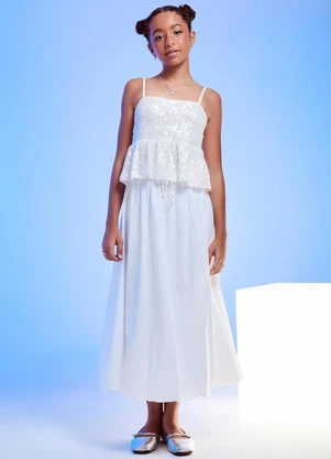 Authoria - Top de Paetê  Off White - AUTHORIA