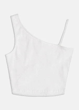 Authoria - Top de Ribana com Passante  Off White - AUTHORIA