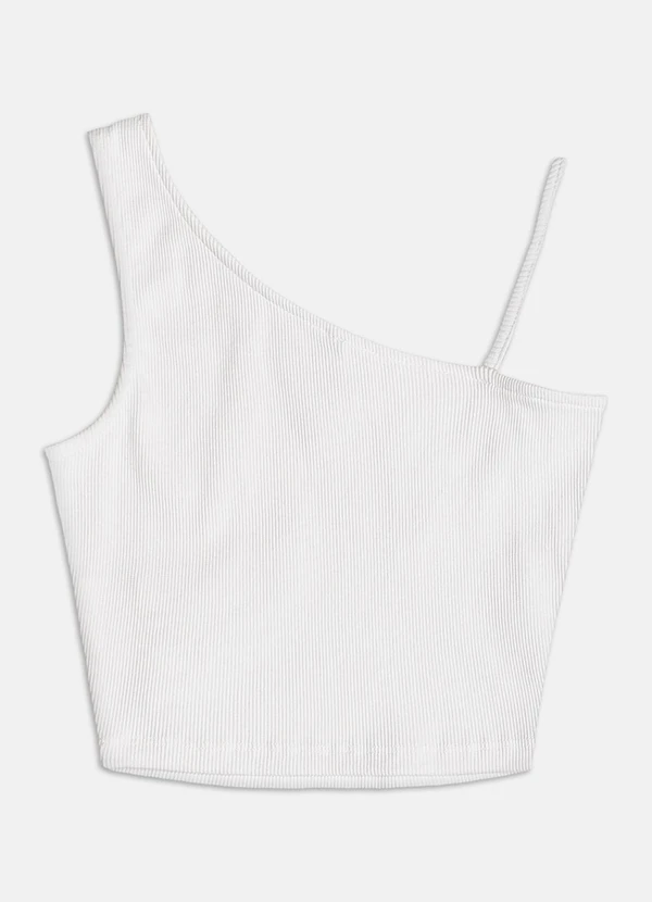 Authoria - Top de Ribana com Passante Off White 2