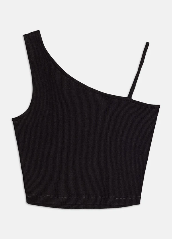 Authoria - Top de Ribana com Passante  Preto 2