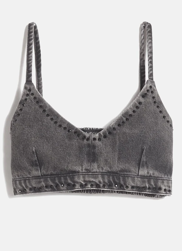 Authoria - Top de Sarja com Strass Preto 5