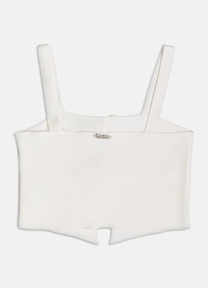 Authoria - Top de Tricot com Laço  Off White - AUTHORIA
