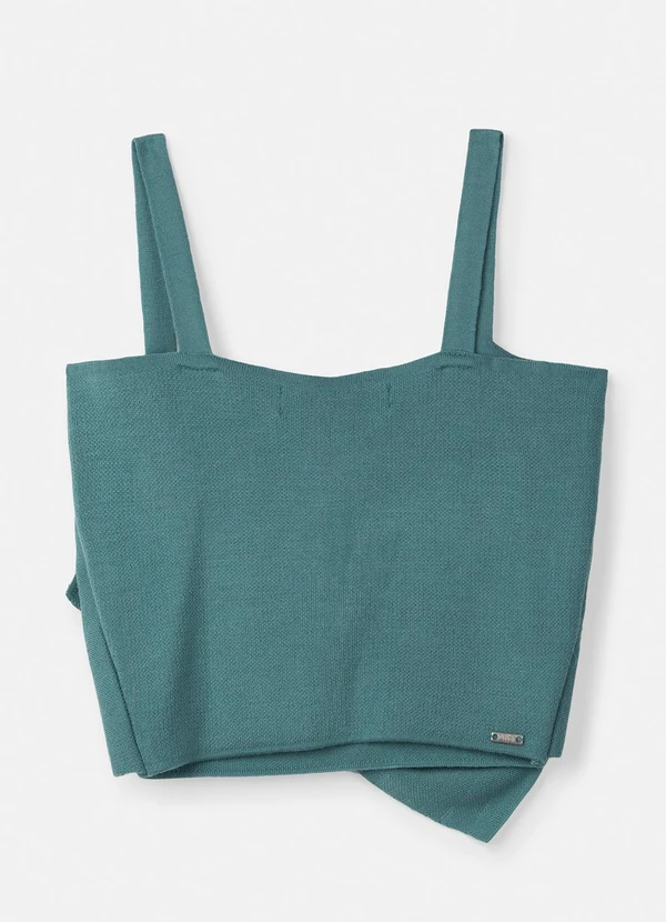 Authoria - Top de Tricot Verde com Maxi Laço Verde 2