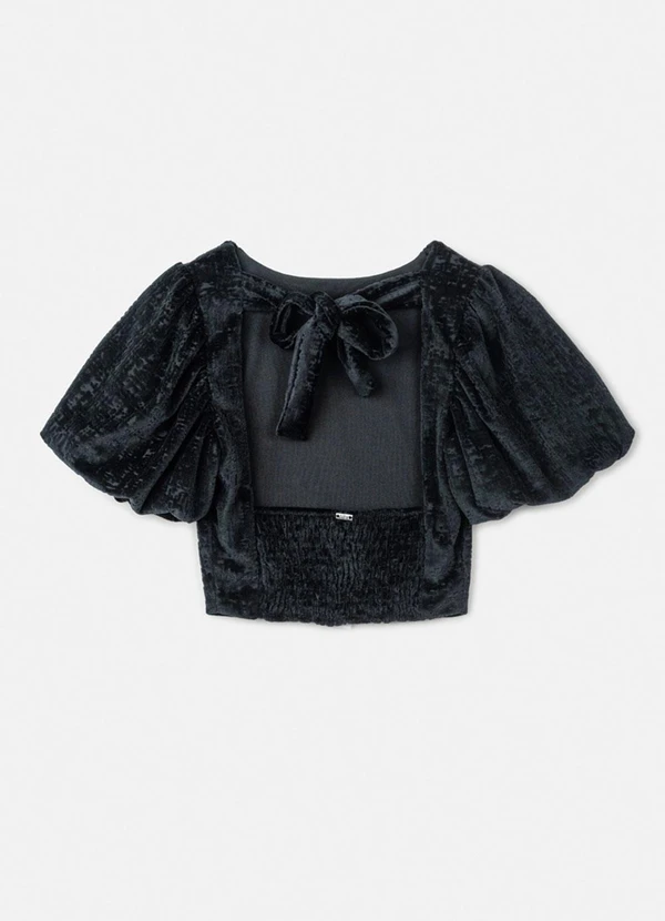 Authoria - Top de Veludo Preto Preto 2