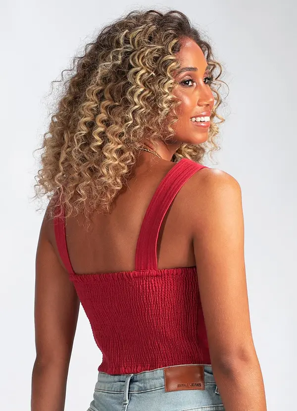 Animale Jeans - Top em Malha Vermelho 2