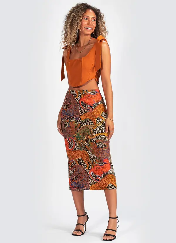 Farm - Top em Viscolinho Marrom 3