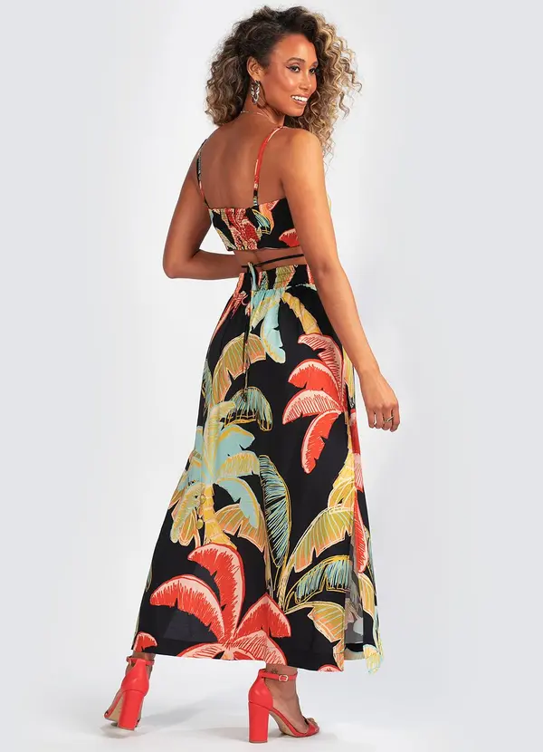 Farm - Top em Viscose Noite de Coqueiro Estampado 4